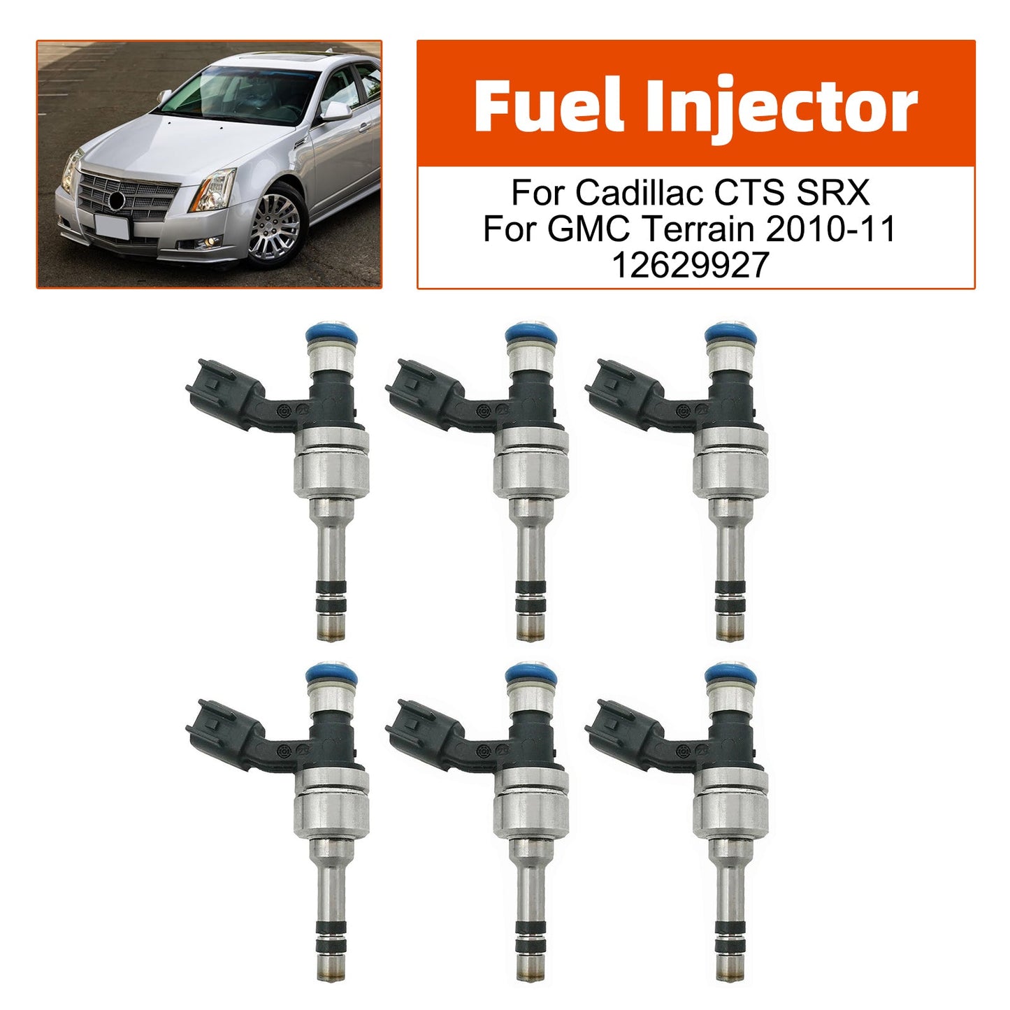 2010-2011 Per GMC Terrain 3.0L V6 6 pezzi Iniettori di carburante FJ1059
