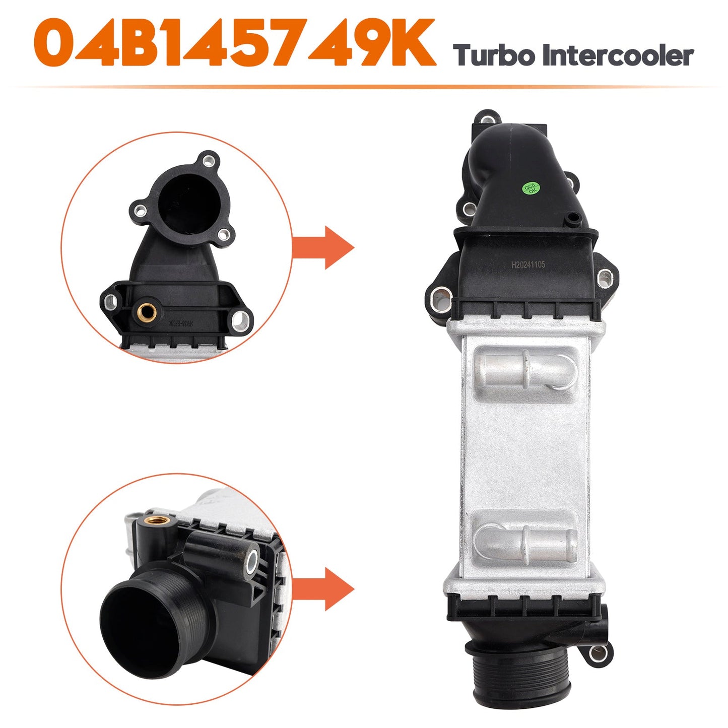 04B145749K 2015-2018 per VW Polo Hatchback 6C Turbo Intercooler