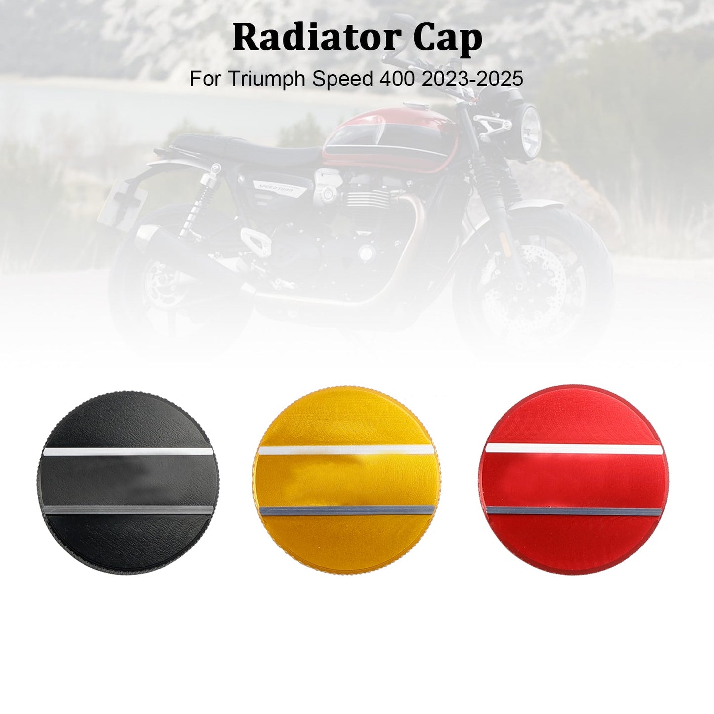 Coperchio del radiatore Triumph Speed 400 2023-2025, tappo del liquido di raffreddamento