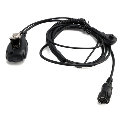 102B Auricolare in-ear con tubo d'aria trasparente e cavo A24 per ICOM A25CE A25N A24