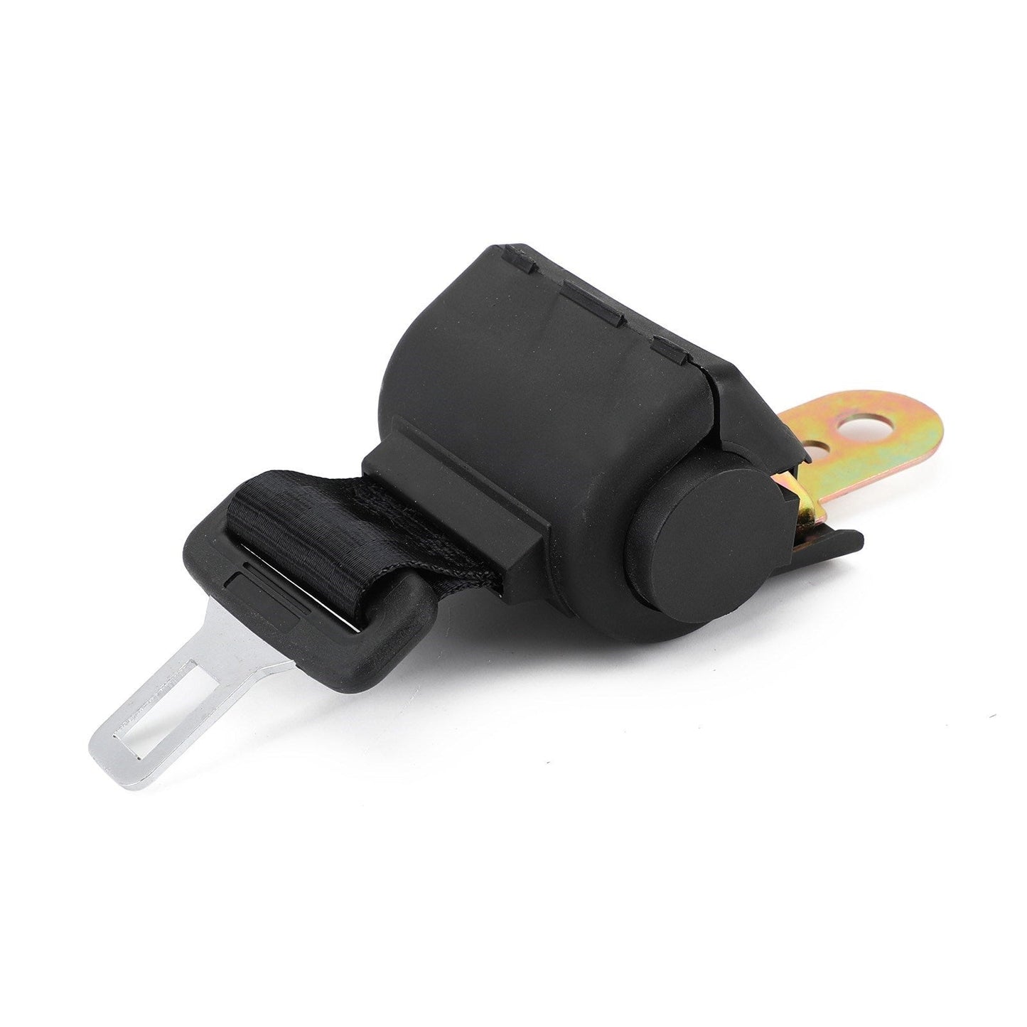 Cintura di Sicurezza Auto 2 Punti Retrattile Regolabile 120cm Colore Nero (Set da 2)