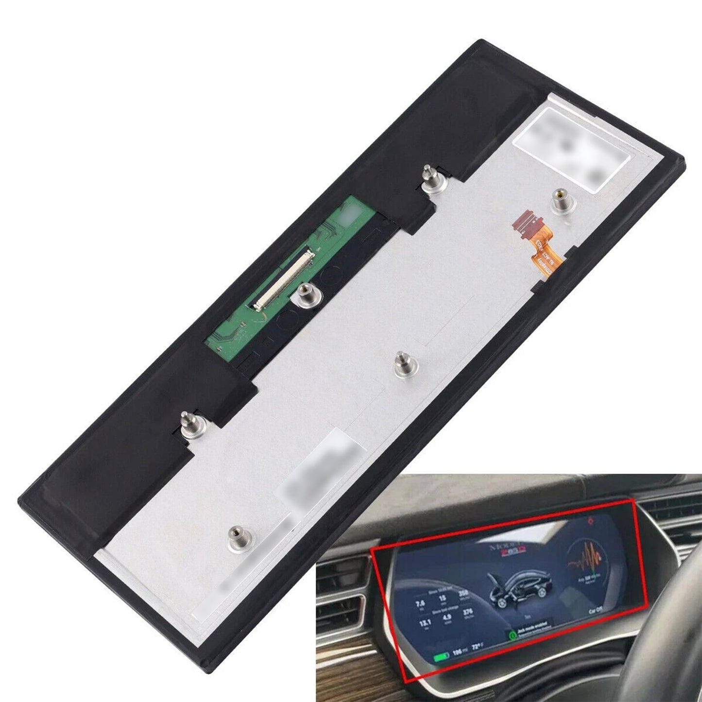 Schermo di visualizzazione dello strumento Modulo LCD da 12,3"" 1004788 per Tesla Model S Model X