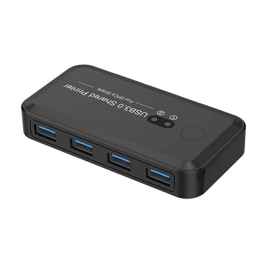 Dispositivo di condivisione stampante con switch USB 3.0 a 2 ingressi e 4 uscite, condivisione di due computer