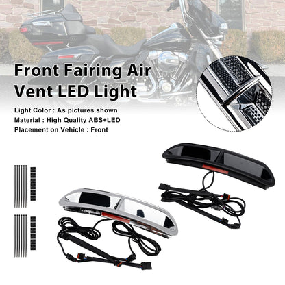 Luce LED per presa d'aria anteriore per Touring Street Glide 2014-2024