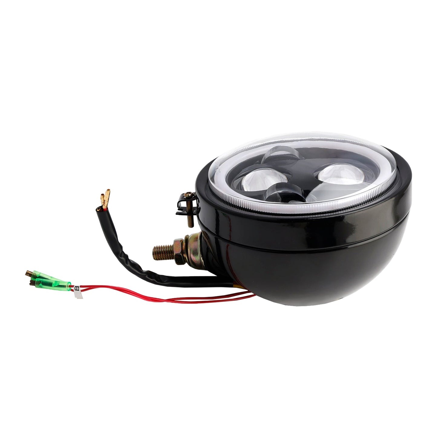Faro anteriore da 5,75"" con faretto universale a 4 lampadine, adatto per motociclette