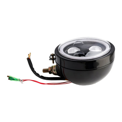 Faro anteriore da 5,75"" con faretto universale a 4 lampadine, adatto per motociclette