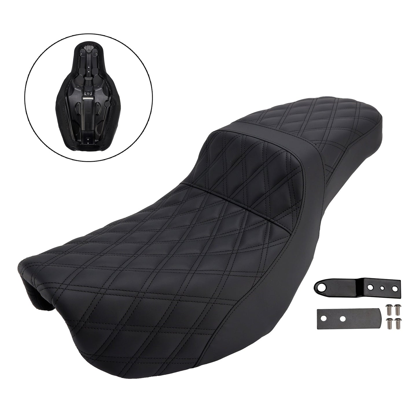 Cuscino anteriore posteriore per sedile passeggero, adatto per Dyna Fxd 2006-2017 Fld Fat Boy