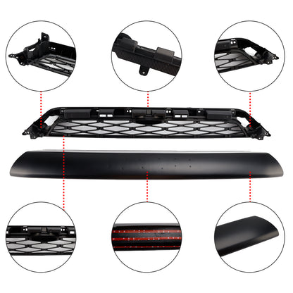 2pcs Front Bumper Grille Grill Per Toyota 4Runner TRD PRO 2014-2019 Black