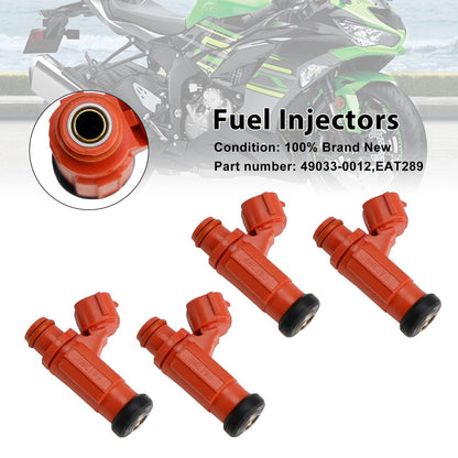 4 pezzi 49033-0012 iniettori carburante EAT289 per Kawasaki NINJA 1000 ZX-6R Z1000
