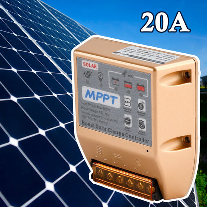 Regolatore solare MPPT Boost 10A/20A/30A 24V36V48V60V72V APP mobile Controllo intelligente