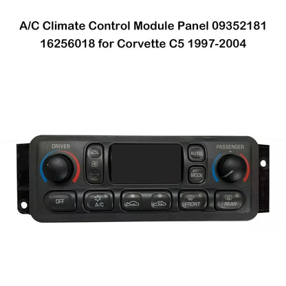 Pannello del modulo di controllo del clima A/C Chevrolet Corvette C5 1997-2004 Corvette 09352181 16256018