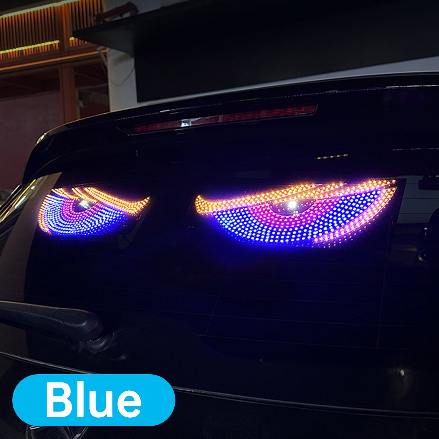 Luce LED dinamica per camion e auto con occhio del diavolo a schermo LED