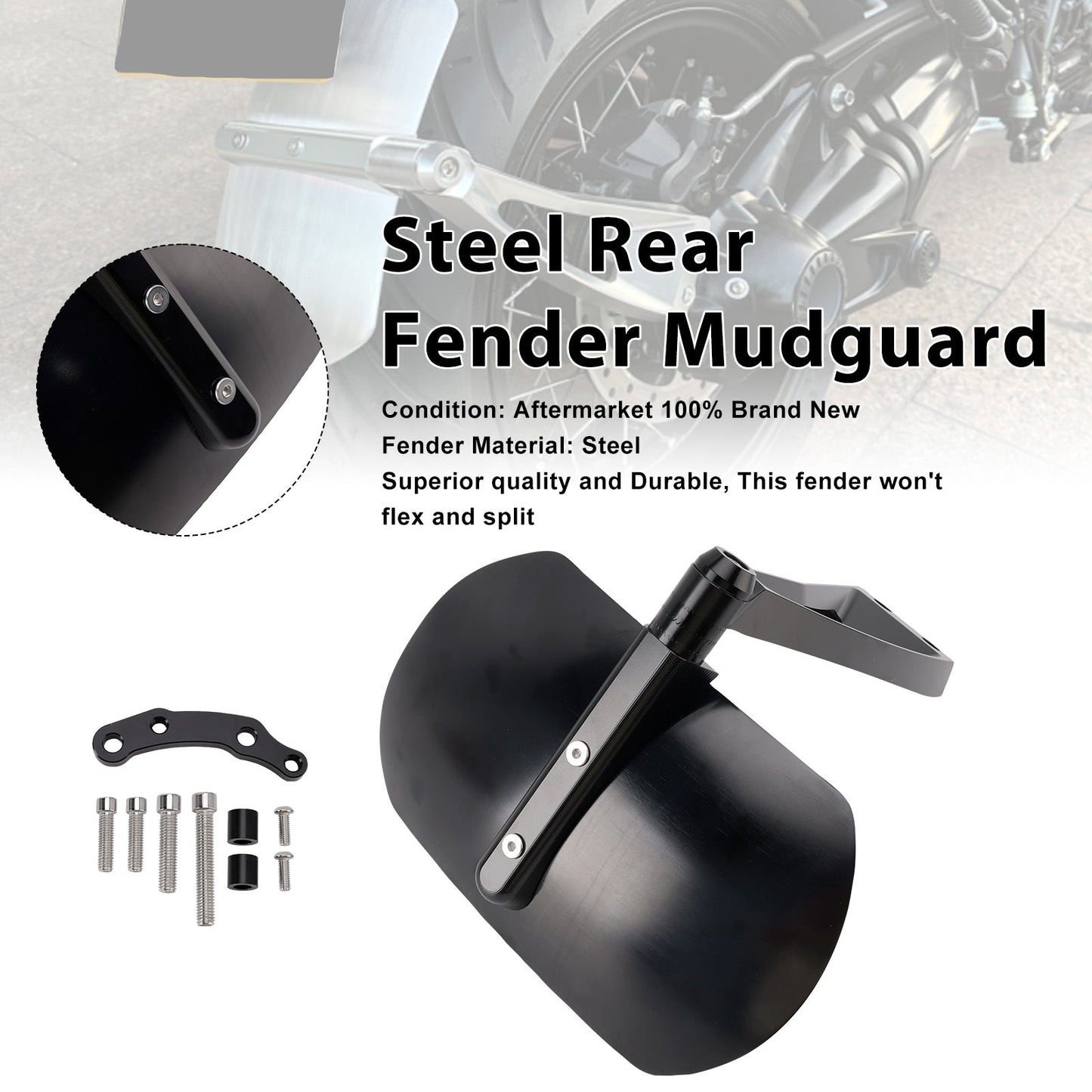 Parafango posteriore in acciaio Option 719 per BMW R nineT 2021-2023