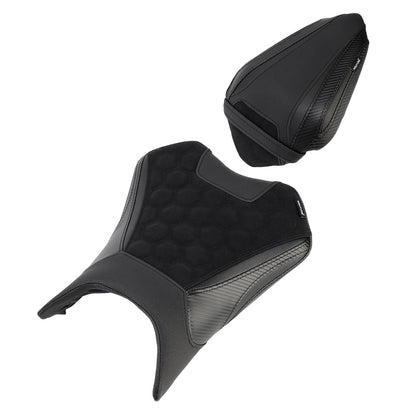 Kit sella conducente e passeggero per Kawasaki Ninja 500 Z500 2024-2025, cuscino posteriore verde