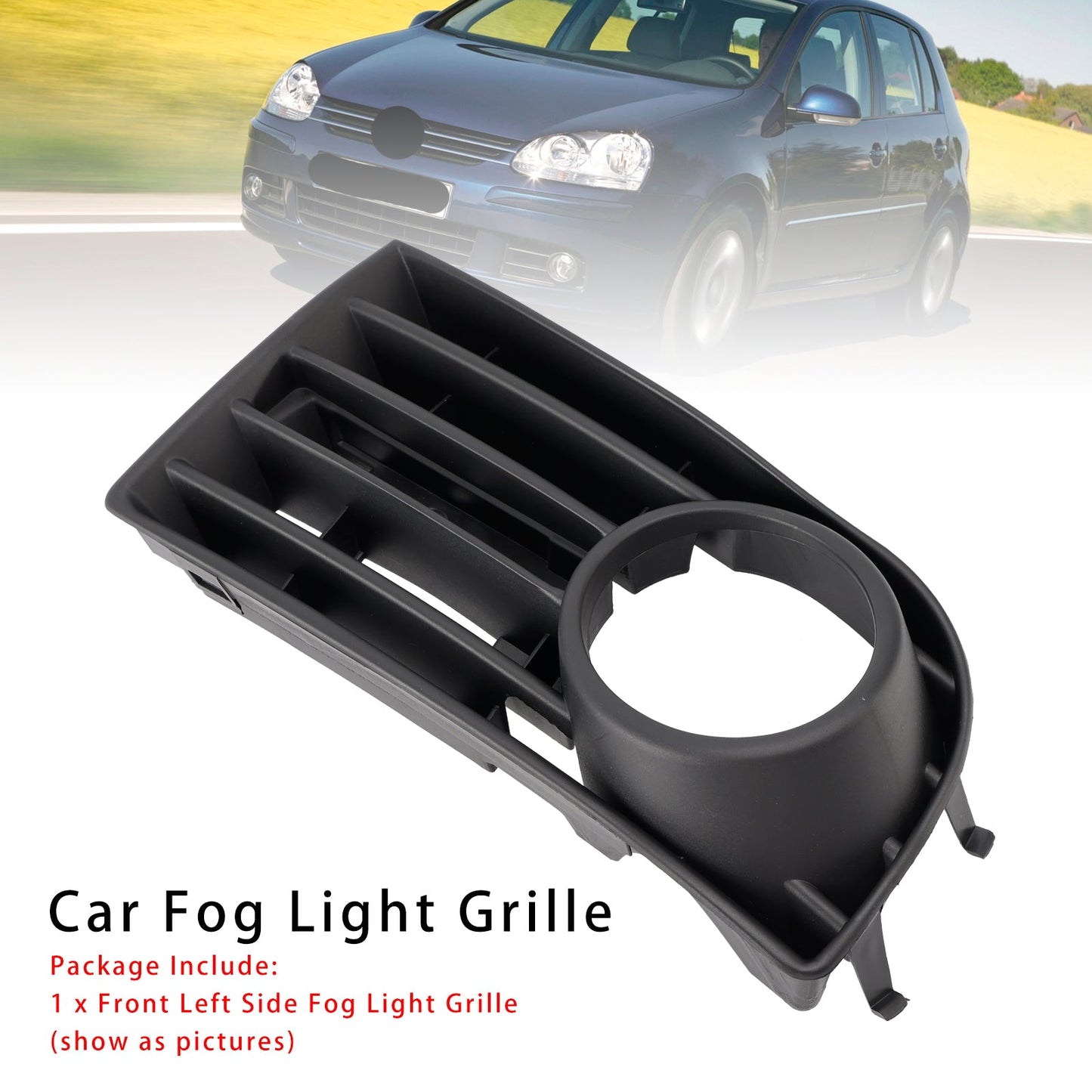 Griglia paraurti anteriore sinistro VW Golf V MK5 2003-2009, griglia fendinebbia 1K0853665B