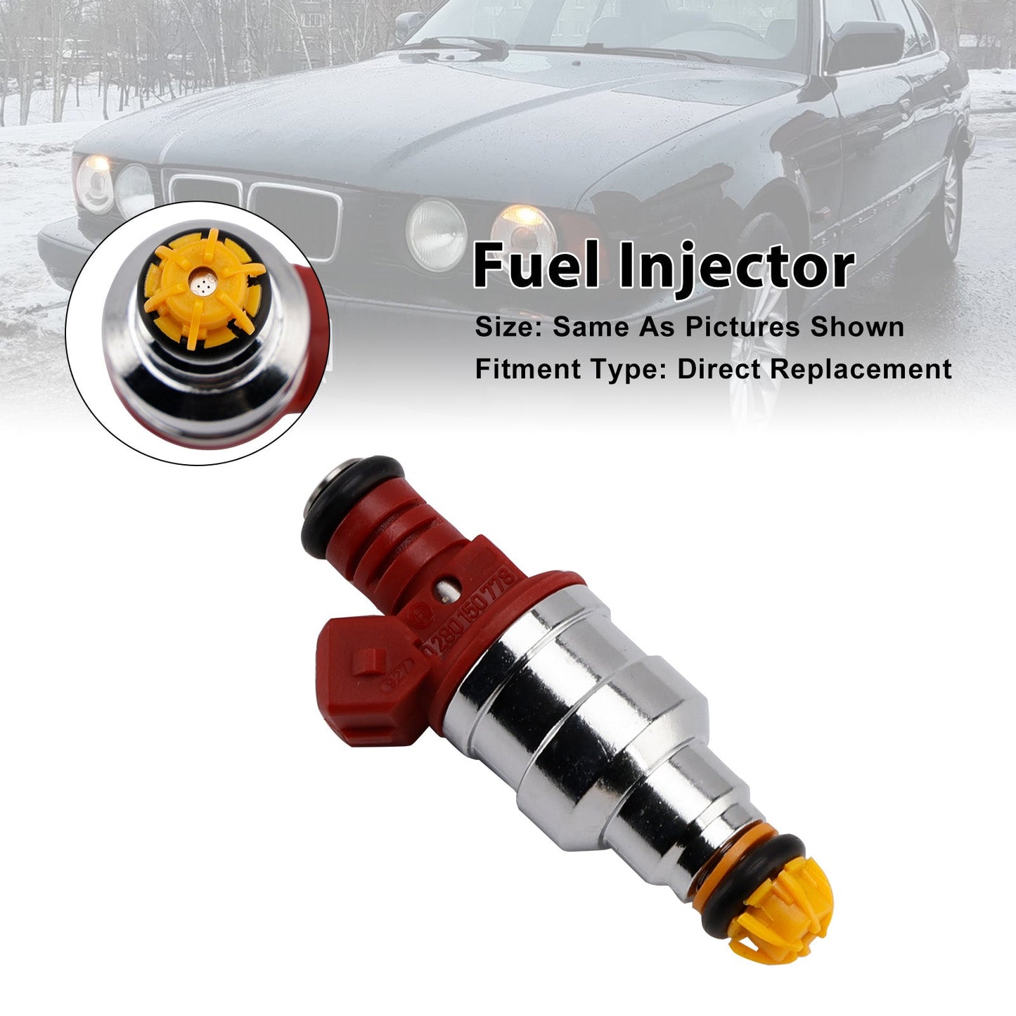1 pz iniettore carburante per BMW 540i 740i 3.0L 4.0L 4.4L V8 1993-1998 0280150778