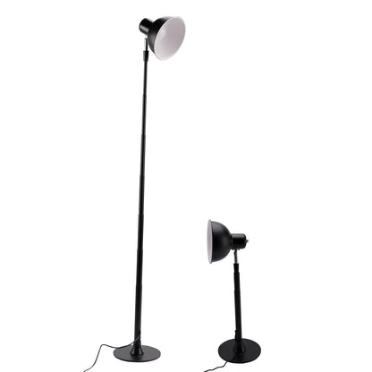 Lampada da terra e da tavolo a LED regolabile in noce, dimmerabile per camera da letto/ufficio, 3 colori