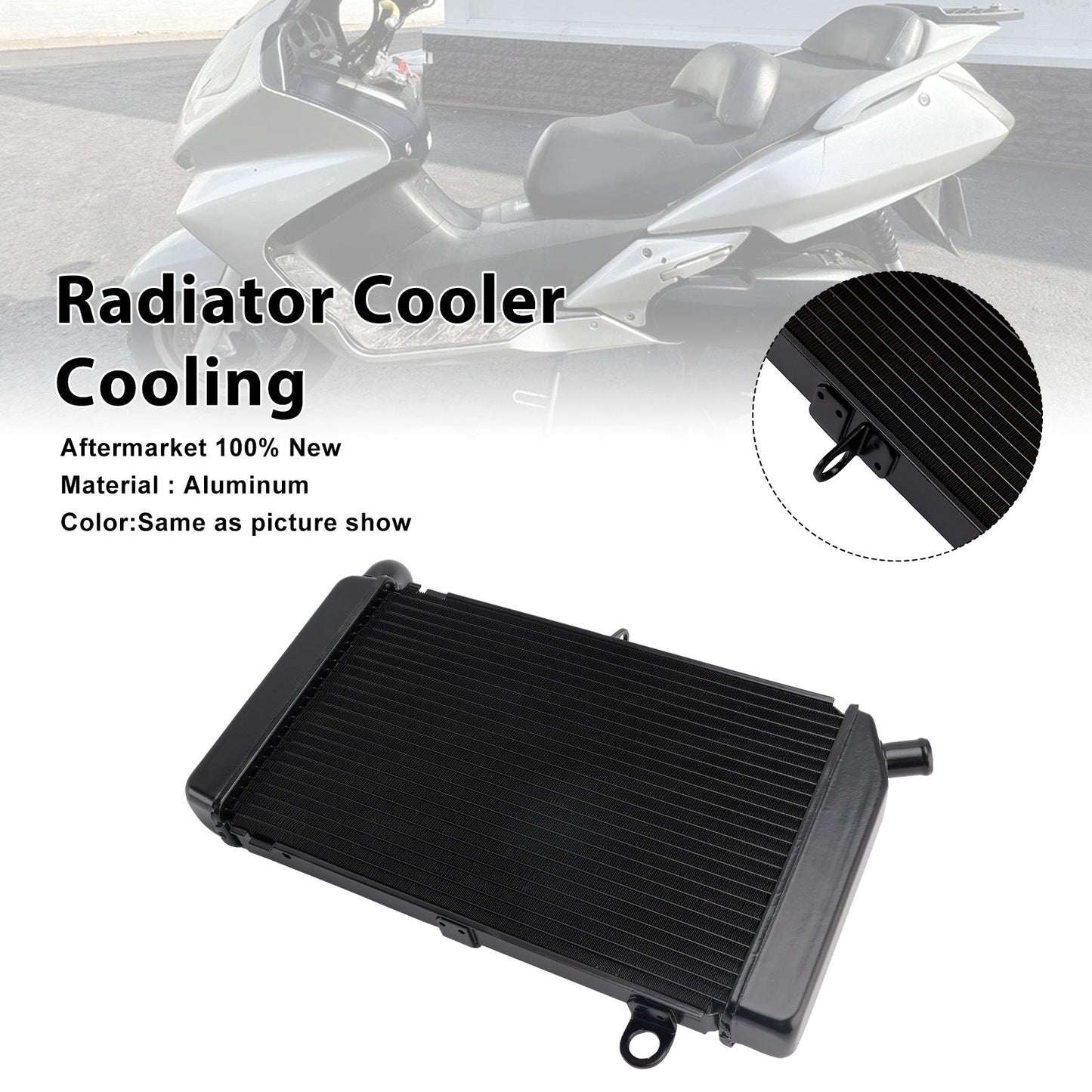 Radiatore di raffreddamento compatibile con Honda Silverwing 600 FSC600 02-13 FSC400 02-04