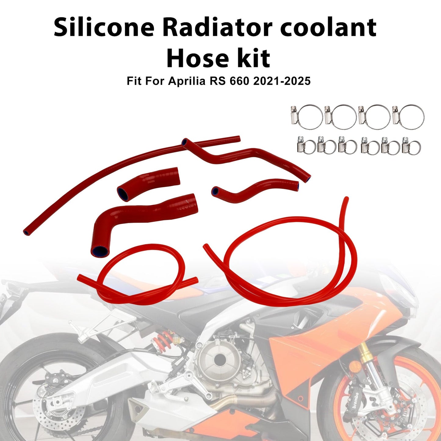 Tubo flessibile del liquido di raffreddamento del radiatore in silicone Aprilia RS 660 RS660 2021-2025