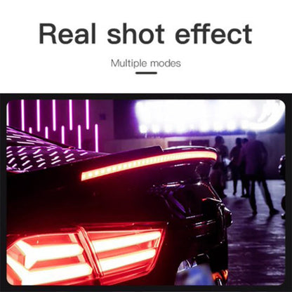 Lampada a LED per coda auto, in fibra di carbonio, spoiler posteriore, labbro freno, bagagliaio, rosso 1,3 m