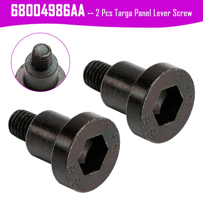 2 viti per leva del pannello Targa 68004986AA per Jeep Wrangler 2007-2017