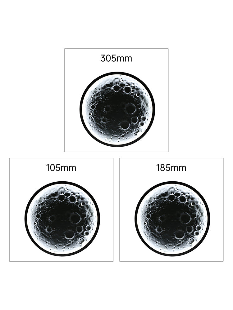 Lampada decorativa a forma di luna in rilievo per lunotto posteriore dell'auto