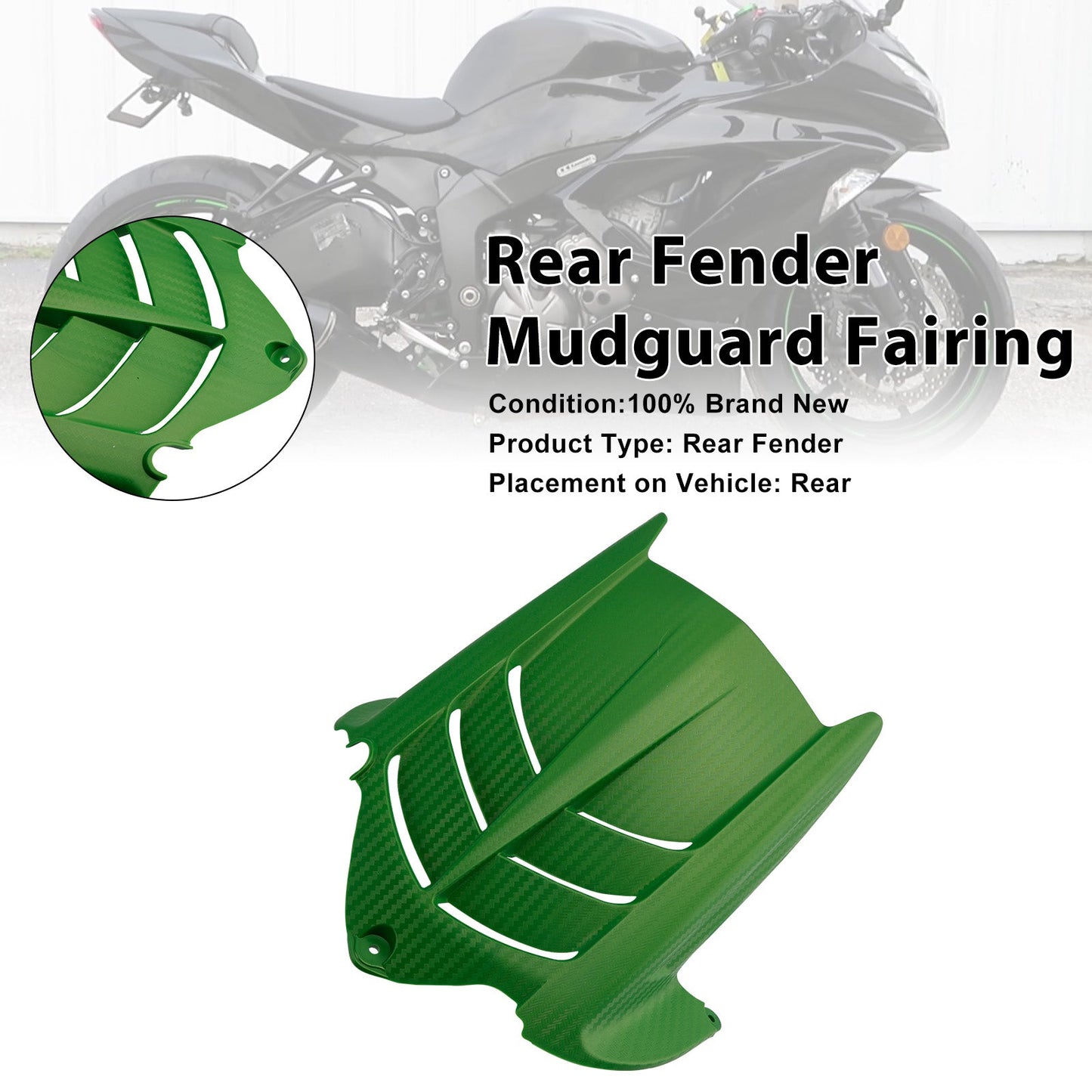 Carenatura parafango parafango posteriore per Kawasaki ZX-6R 636 2009-2025
