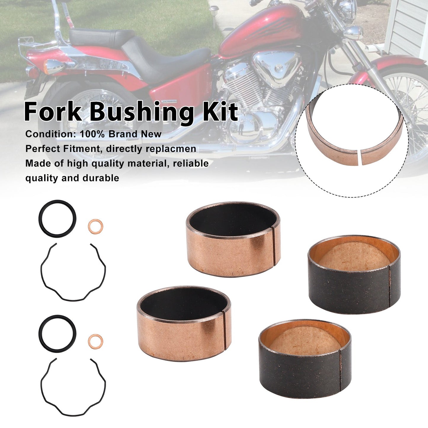 38-6100 Kit boccole forcella per Honda Shadow VLX 600 VT600C 88-07 VT600CD 93-07