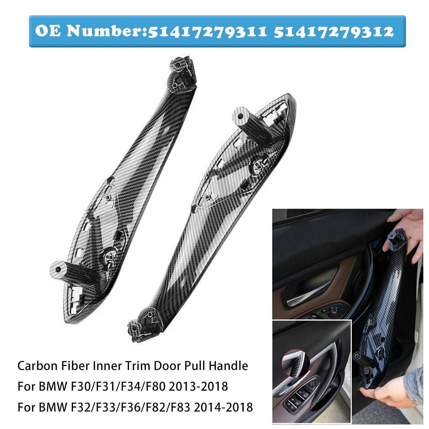 Maniglia di trazione interna anteriore sinistra/destra per BMW F30 F80 F31 F32 F33 F35 M3