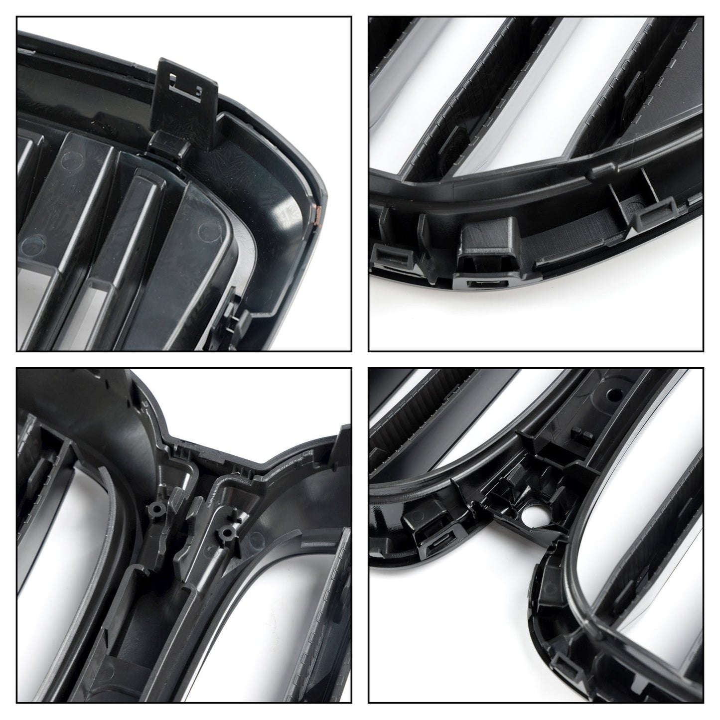 Griglia paraurti anteriore nero lucido per BMW G05 LCI X5 2024 2025+ linea singola con LED