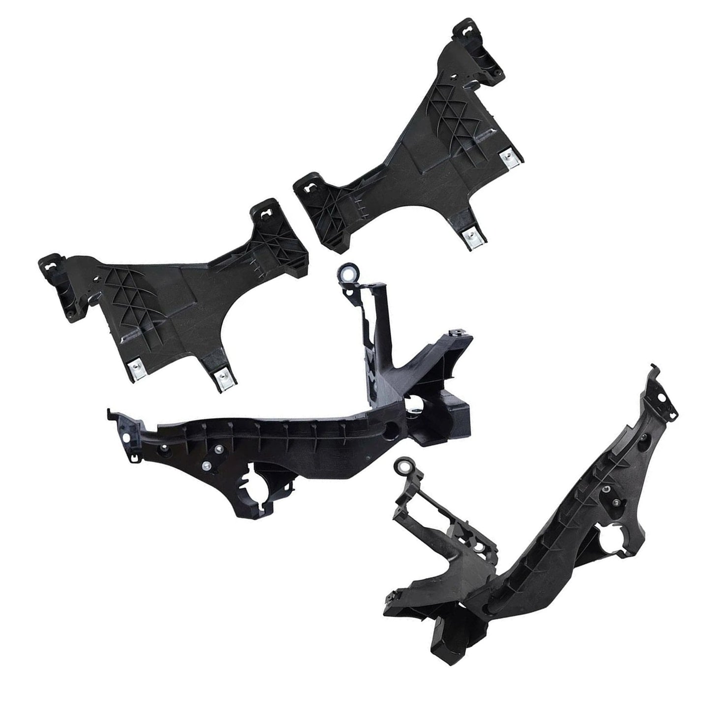 Staffa di supporto per piastra di montaggio del faro anteriore 4 pezzi per Audi A4 S4 2013 2014-2016