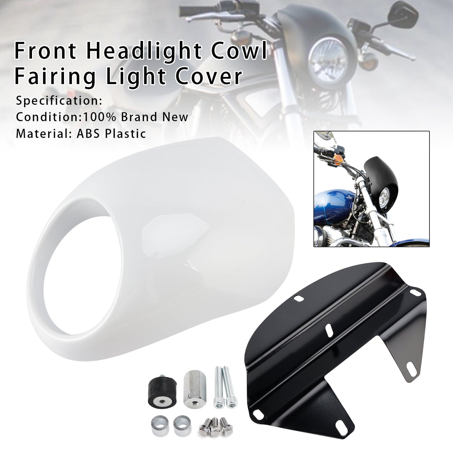 Copertura faro anteriore Sportster Dyna XL 883 1200 FX dal 1973 in poi