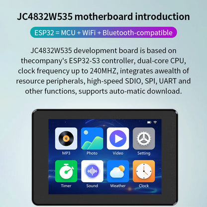 Scheda di sviluppo ESP32 S3 con schermo touch intelligente IPS da 3,5 pollici Firmware integrato