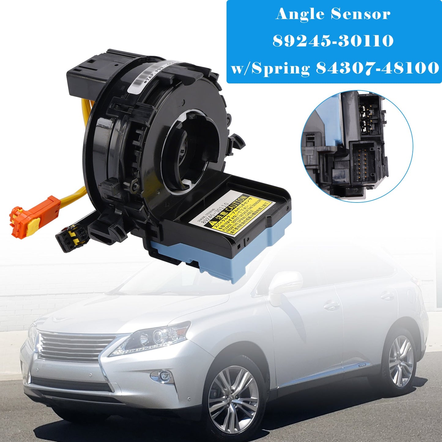Sensore angolo di sterzata 89245-30110 con molla 84307-48100 per Lexus RX350 Rx450h 2013-2015
