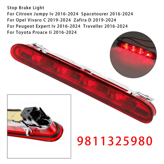 Luce di stop posteriore a LED 9811325980 per Citroen Jumpy Peugeot Expert rossa