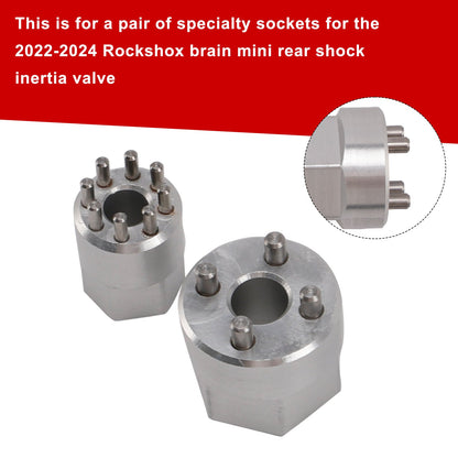 RockShox Brain Inertia Valve Tool 2022-2024 - Set di bussole per ammortizzatore Specialized MINI