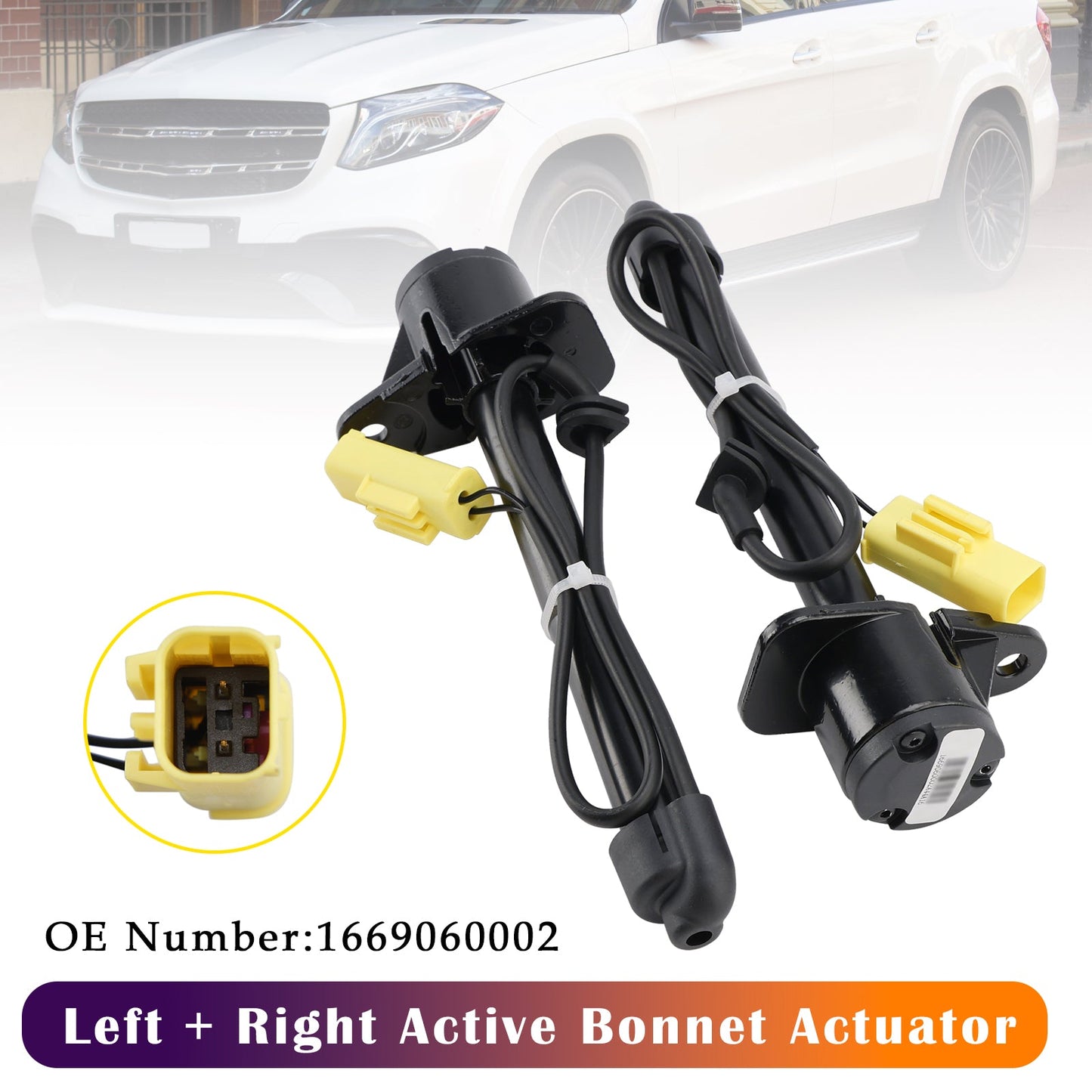Attuatore cofano attivo 2X 1669060002 per Mercedes-Benz C292 X166 W166 2012-2019