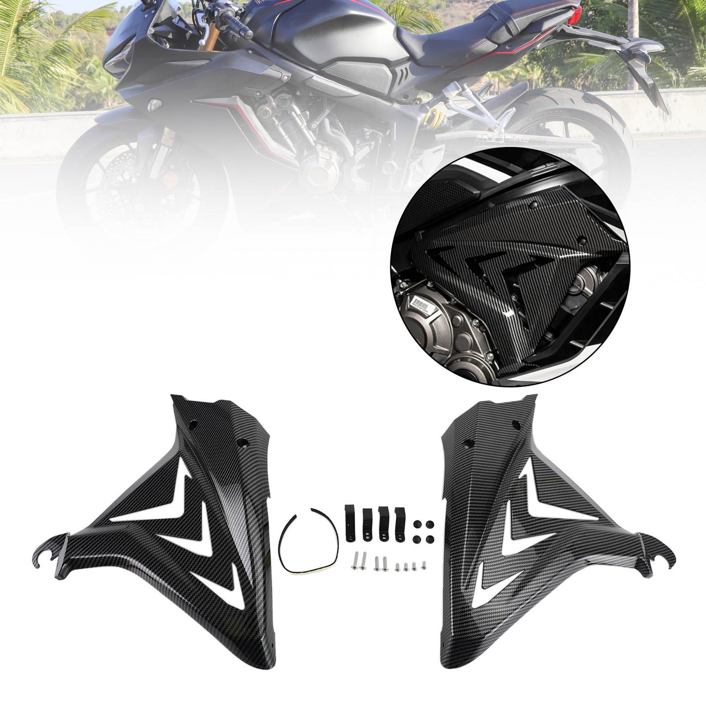 Pannelli di copertura del telaio laterale Carenature Carenature per Honda CBR650R 2019-2021