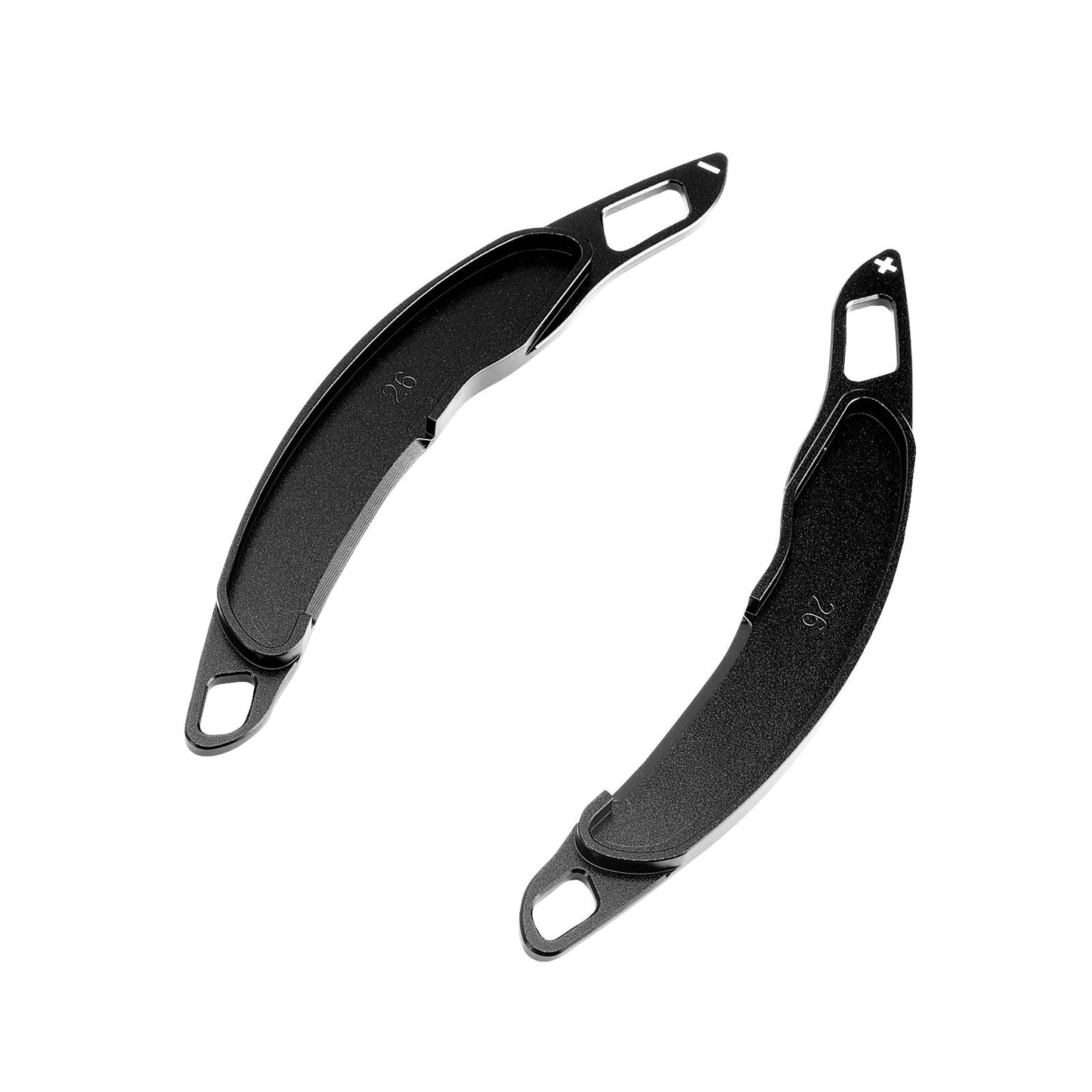 Palette del cambio al volante per Mitsubishi ASX 2013-15 in alluminio nero