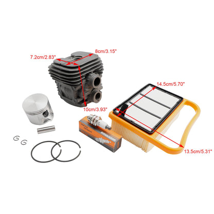 Kit di manutenzione cilindro pistone Stihl TS410 TS420 con filtro aria 4238 020 1202
