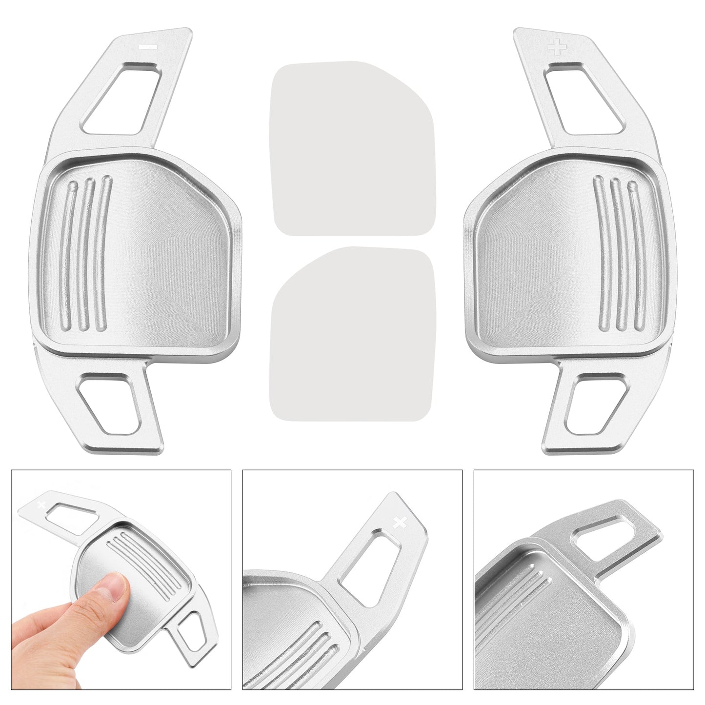 Leva del cambio al volante per Audi A3 A4 A5 A6 TT Q5 08-14 in alluminio
