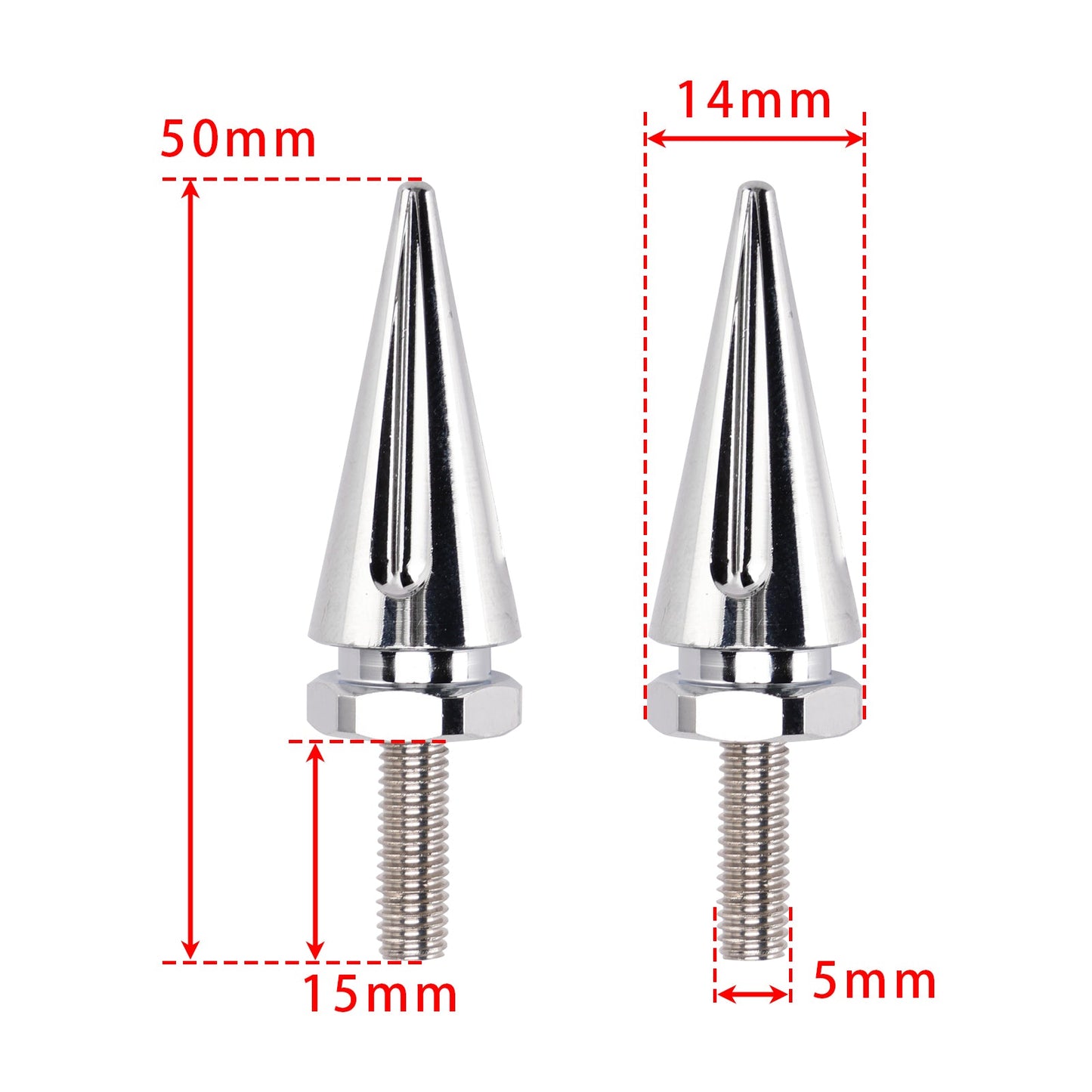 4 bulloni per parabrezza Silver Spike per Touring Road Glide FLTR 2015 - 2025