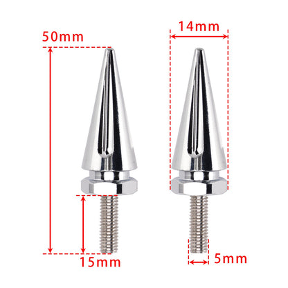 4 bulloni per parabrezza Silver Spike per Touring Road Glide FLTR 2015 - 2025