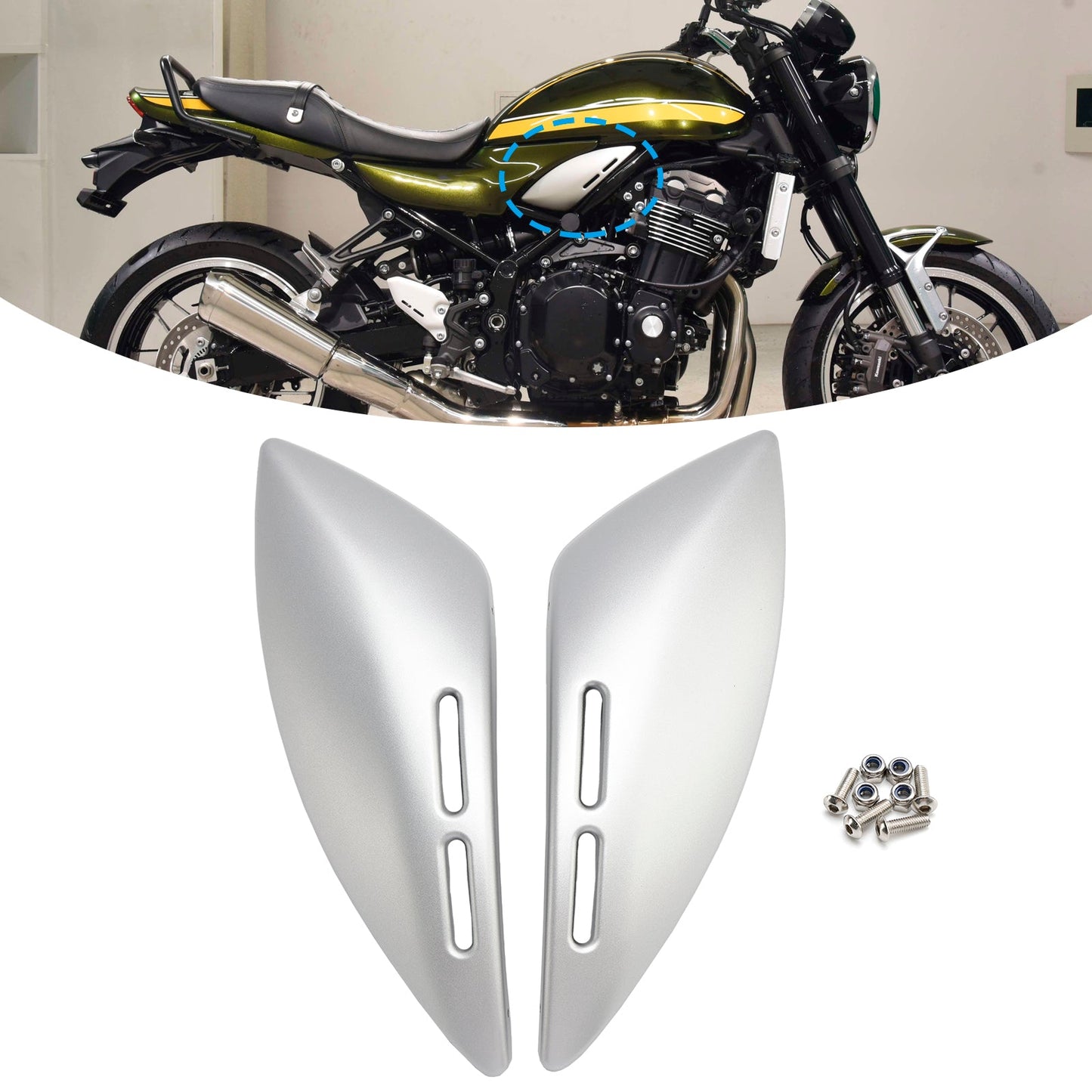 Carenatura laterale del pannello del serbatoio del gas Kawasaki Z900RS 2018-2024