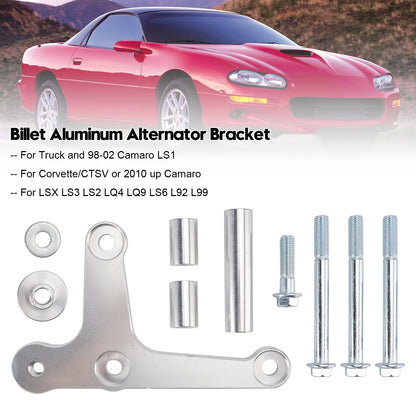 Staffa alternatore in alluminio billet per Camaro LS1 LSX LS3 1998-2002