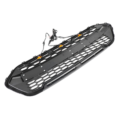 2467234 Griglia paraurti anteriore nera opaca a 3 LED Per 2018-2023 Ford Transit Custom Trail
