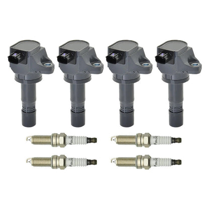 4x Bobina di accensione + 4x Candela UF672 per Acura ILX 2.0L Honda Civic HR-V 1.8L