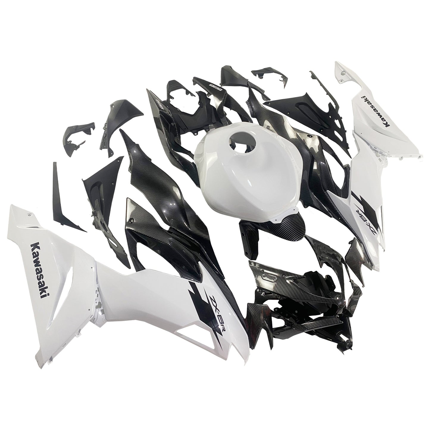 Kit carenatura Bodywork Abs di plastica adatta per Kawasaki ZX6R 2019-2023