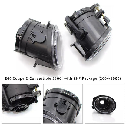 Coppia di fari fendinebbia anteriori senza lampadine per BMW E46 Serie 3 2001-2006