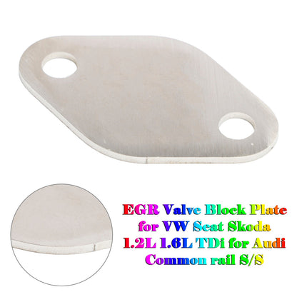 Piastra di blocco valvola EGR per VW Seat Skoda 1.2L 1.6L TDi per Audi Common Rail S/S